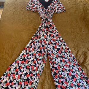 Maeve Multicolor Floral Jumpsuit by Anthropologie